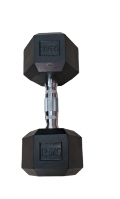 MANCUERNA HEXAGONAL CAUCHO 12,5KG