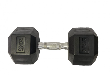 MANCUERNA HEXAGONAL CAUCHO 20KG