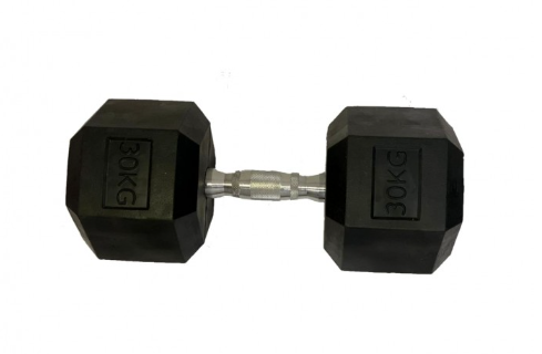 MANCUERNA HEXAGONAL CAUCHO 30KG