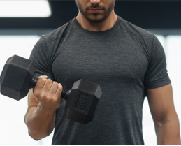 set de una mancuerna de 2 kg y una de 5kg