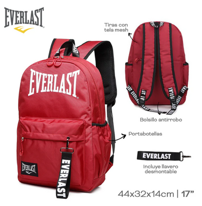 MOCHILA EVERLAST C/ LLAVERO (rojo)