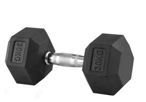 MANCUERNA HEXAGONAL CAUCHO 30KG
